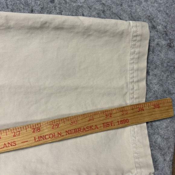 EMERGENCY EXIT Cargo Utility Pants Mens 34x32 Beige Loose Fit Casual Y2K - Picture 3 of 9